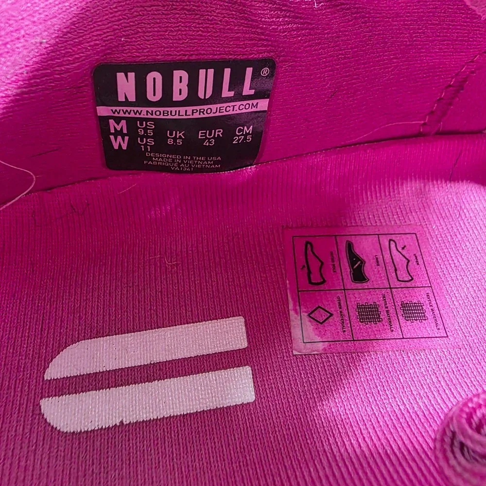 NOBULL Trainer Magenta Pink SuperFabric Cross Training Shoes Womens 11 Mens 9.5